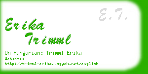 erika trimml business card